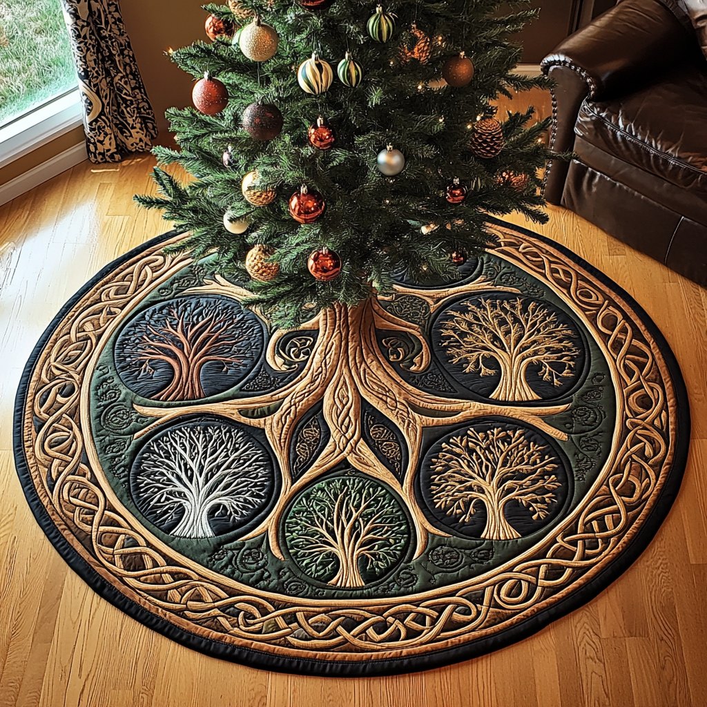 Rustic Elegance Christmas Tree Skirt