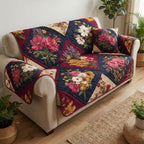 Rustic Floral Sofa Cover