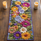 Rustic Flowers Table Runner