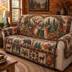 Rustic Forest Echoes Sofa Cover