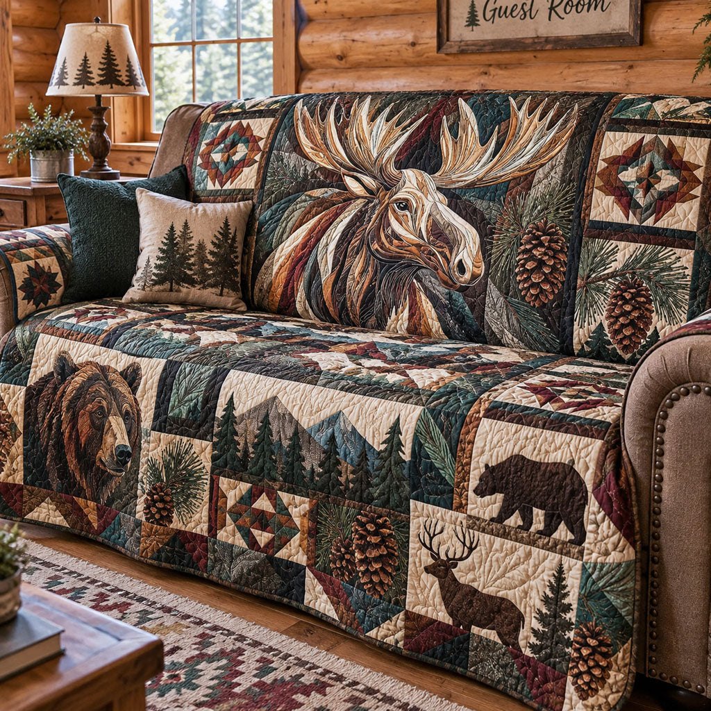 Rustic Forest Heritage Sofa Cover
