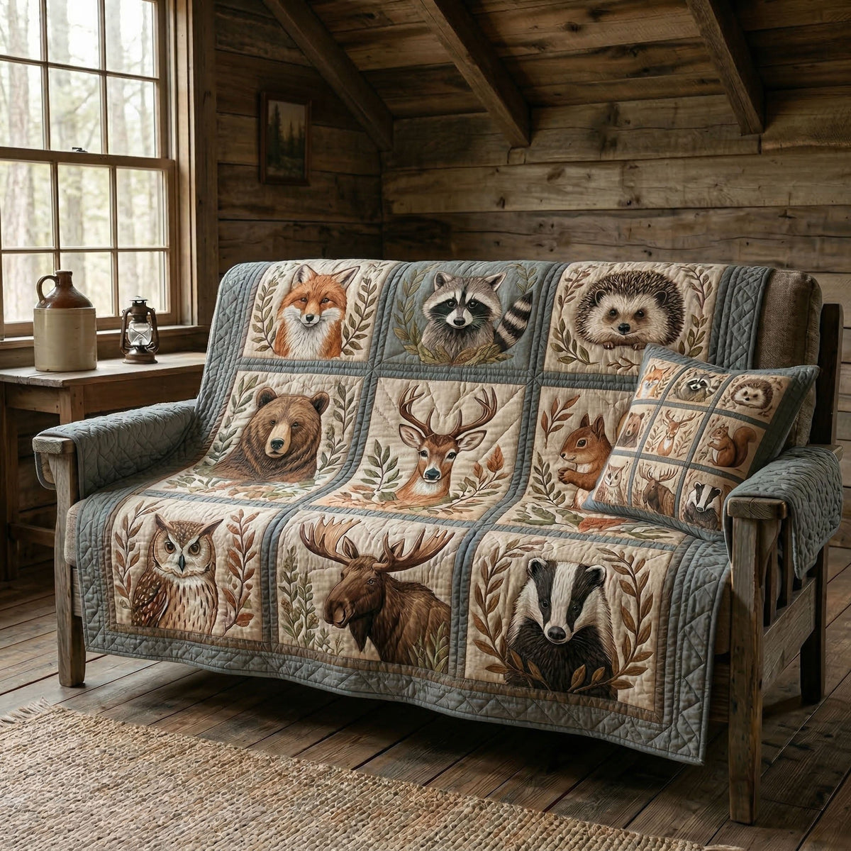 Rustic Forest Sofa Cover