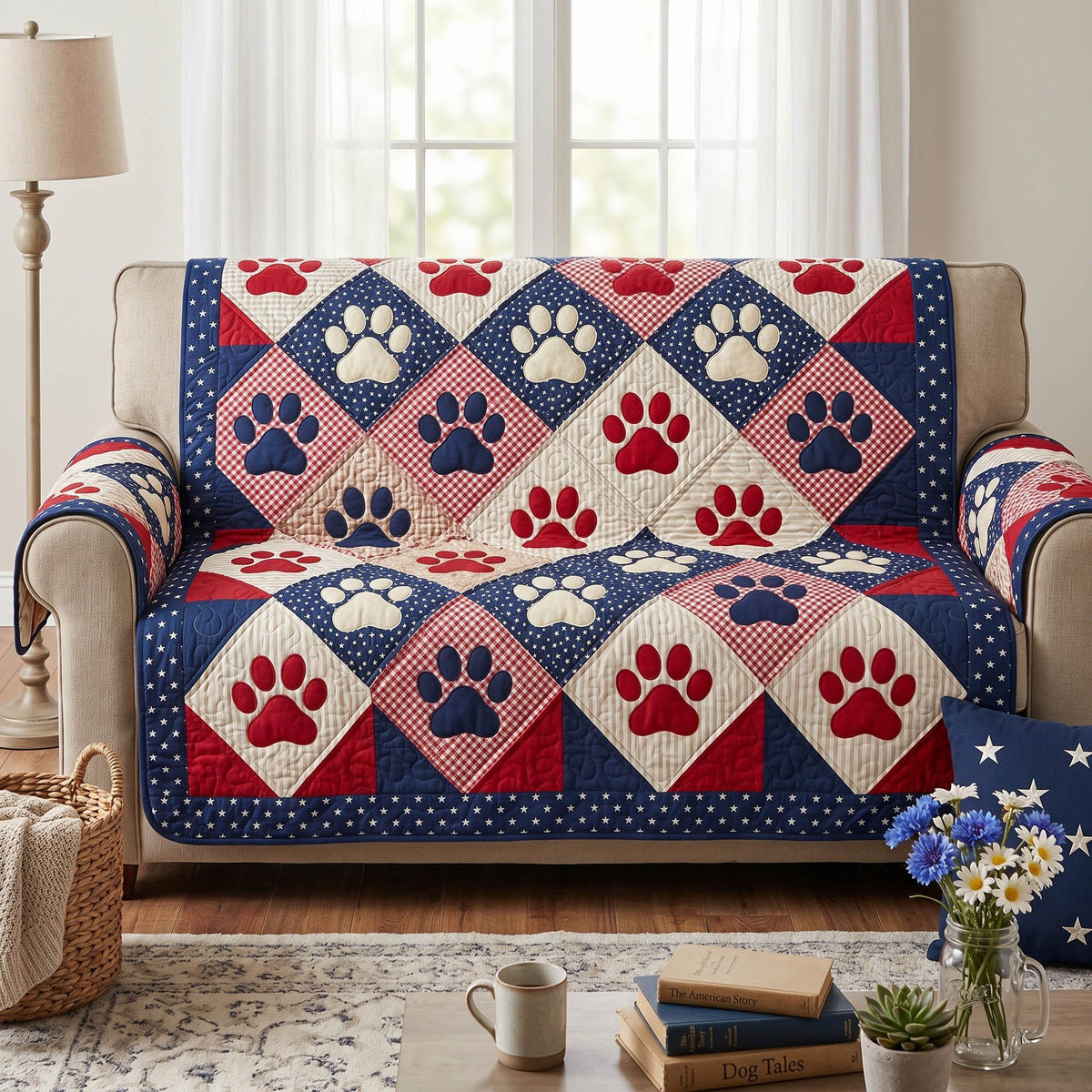 Rustic Freedom Sofa Cover