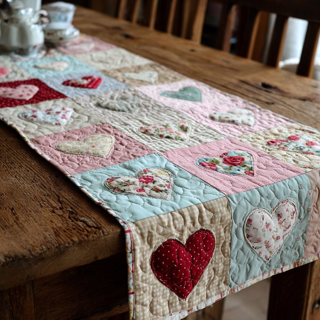Rustic Heart Trail Table Runner