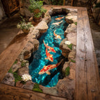 Rustic Koi Table Runner