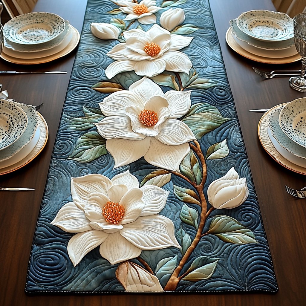 Rustic Magnolia Table Runner