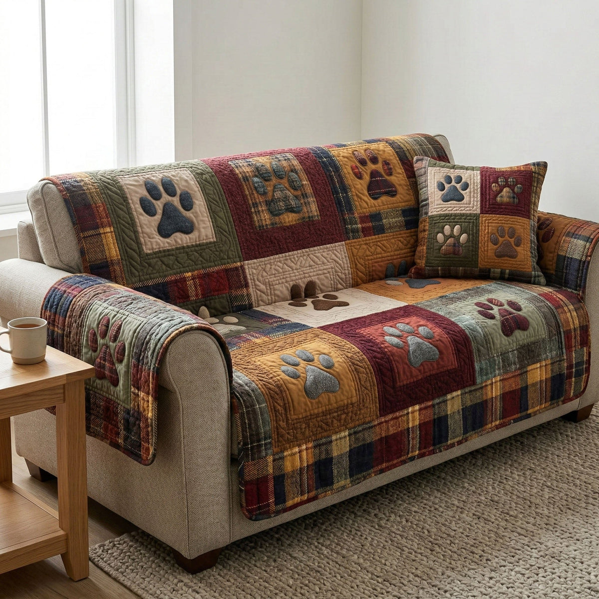 Rustic Paw Heritage Sofa Cover