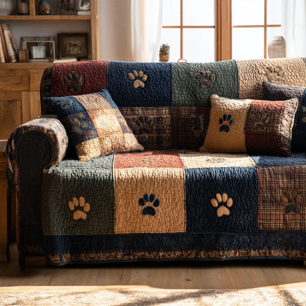 Rustic Paw Sofa Cover
