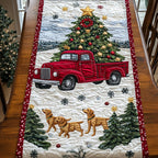 Rustic Red Truck Cheer Table Runner