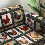 Rustic Rooster Sofa Cover