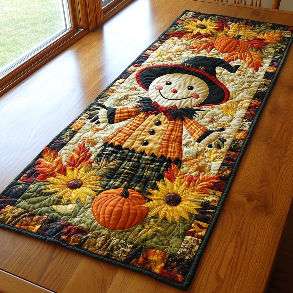 Rustic Scarecrow Table Runner