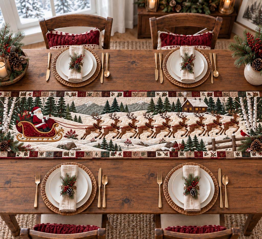 Rustic Sleigh Table Runner