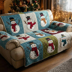 Rustic Snowman Warmth Sofa Cover