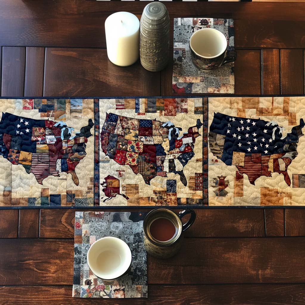 Rustic States Table Runner