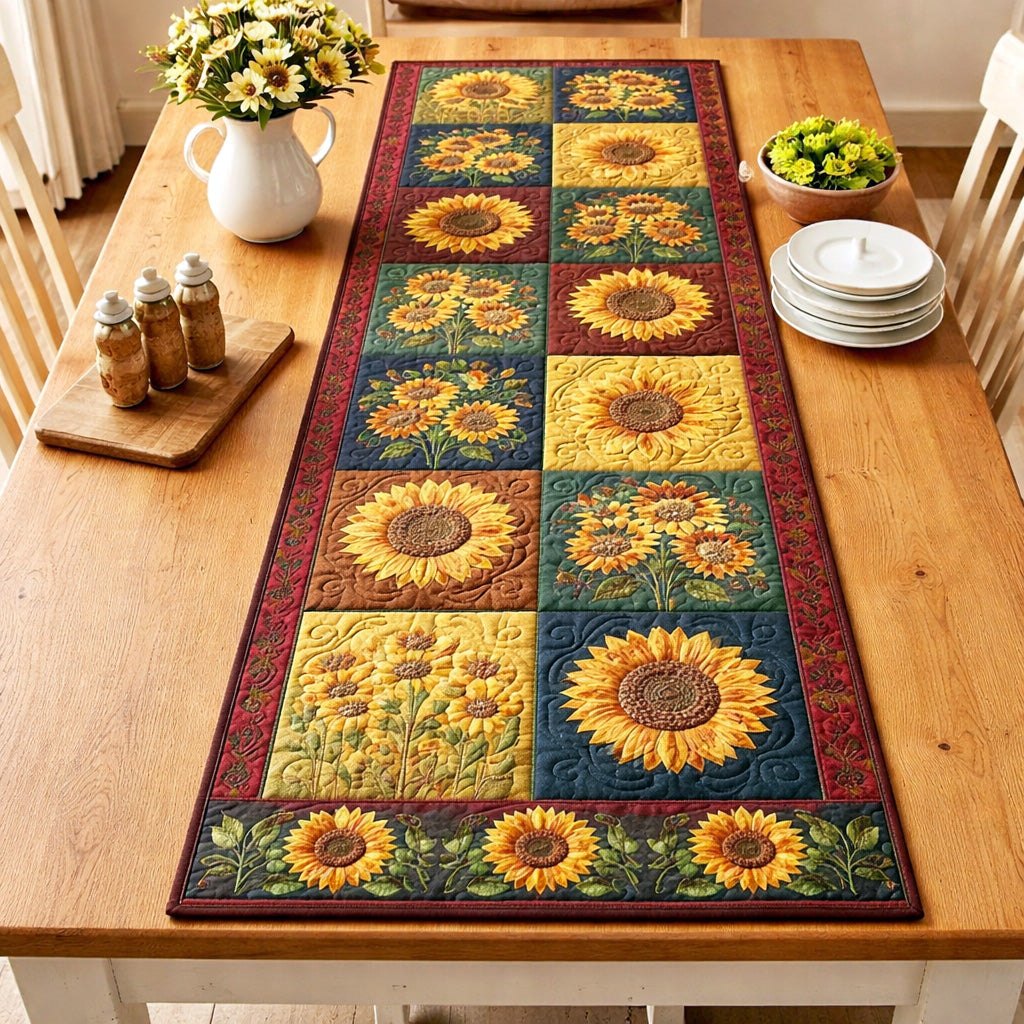 Rustic Sunbloom Table Runner