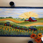 Rustic Tractor Ride Table Runner