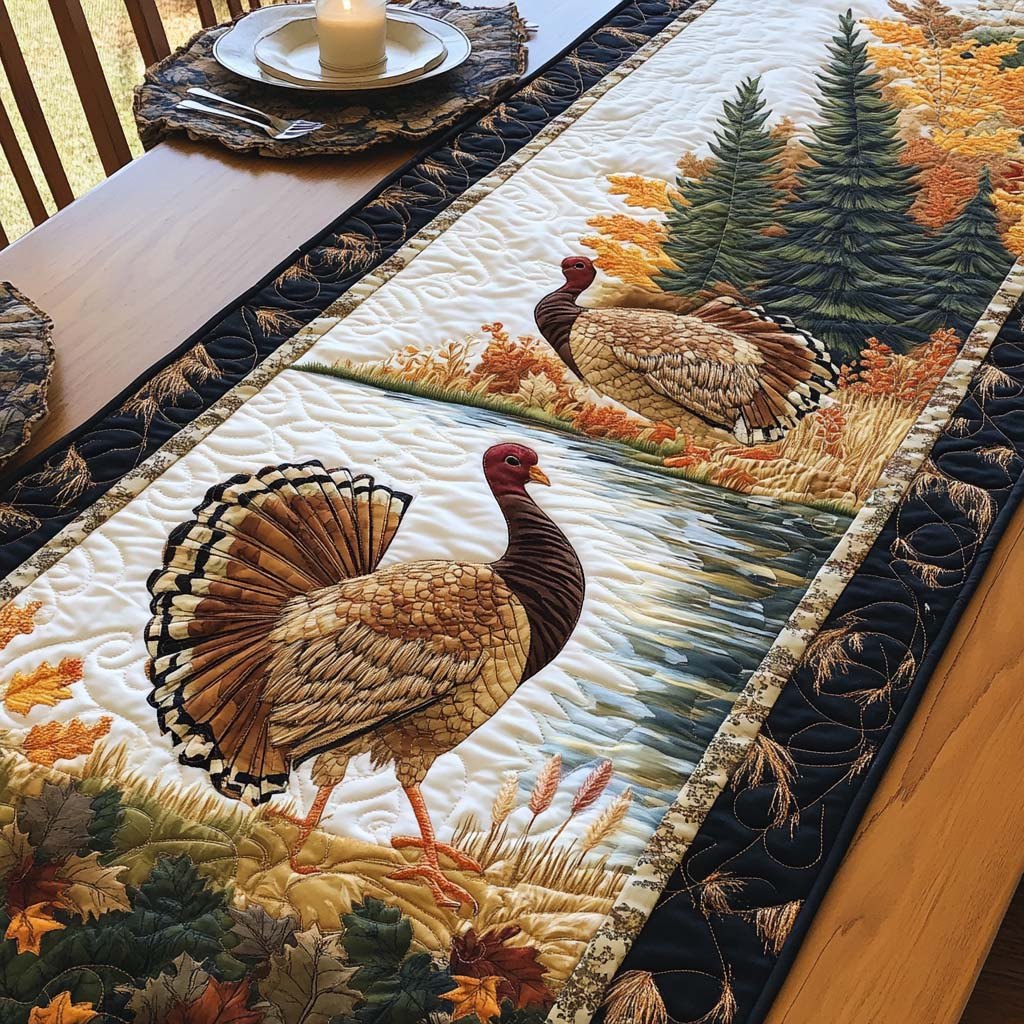 Rustic Turkey Table Runner