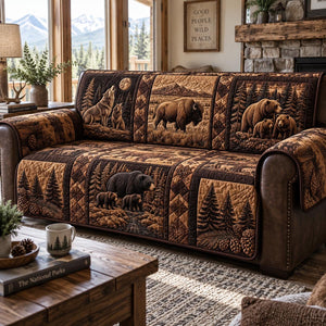 Bison And Bear Timberland Sofa Cover - Made to Order