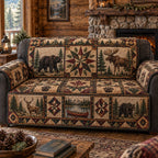 Rustic Woodland Charm Sofa Cover