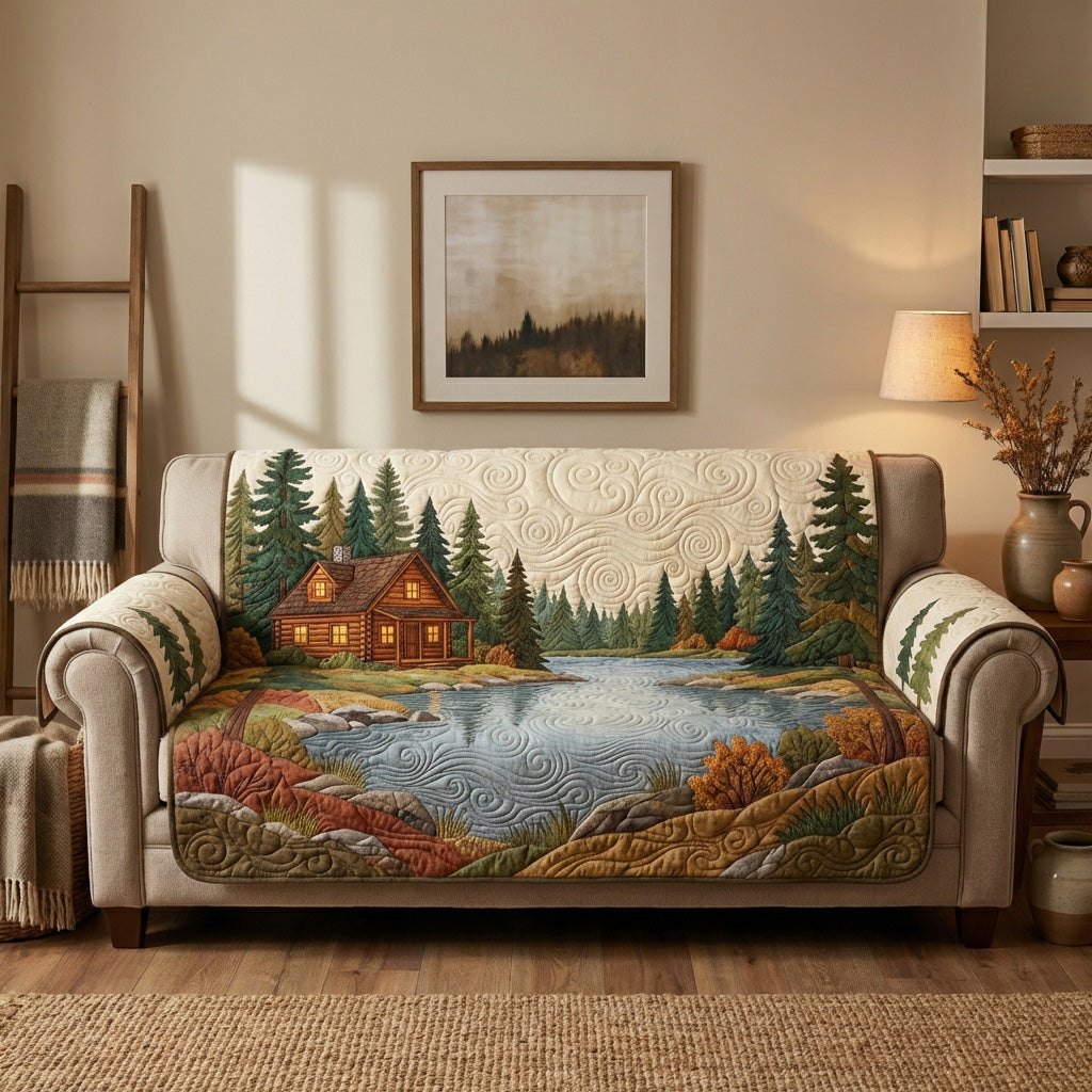 Rustic Woodland Home Sofa Cover