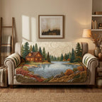 Rustic Woodland Home Sofa Cover