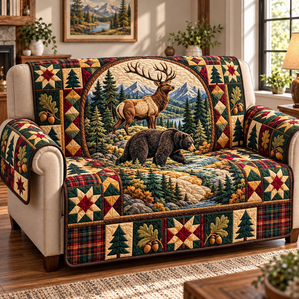Rustic Woodland Treasures Sofa Cover