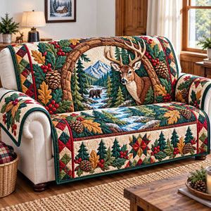 Rustic Woodland Whispers Sofa Cover - Made to Order