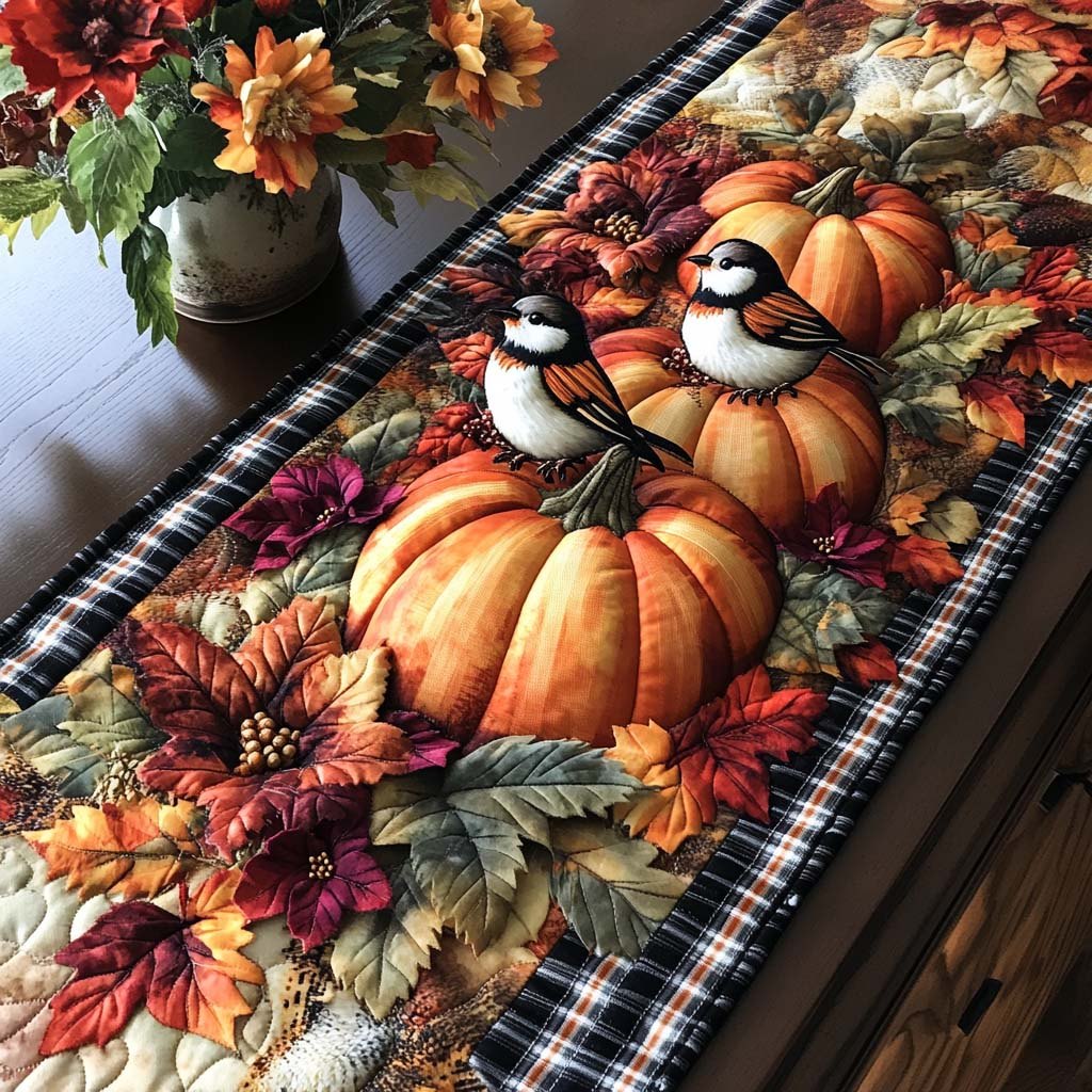 Rustling Bird Wings Table Runner