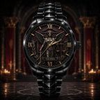 Personalized Lady Justice Watch with a custom name set into the design