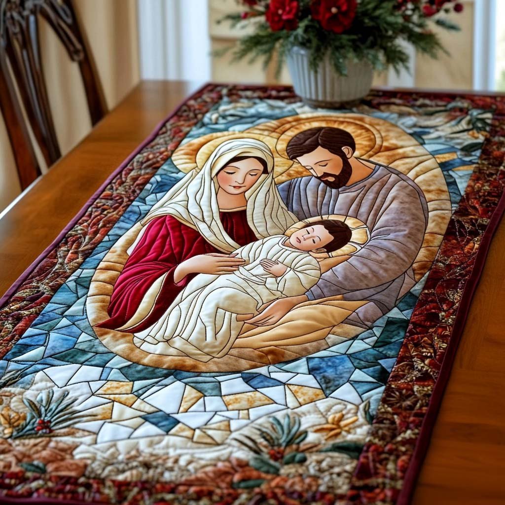 Sacred Family Harmony Table Runner