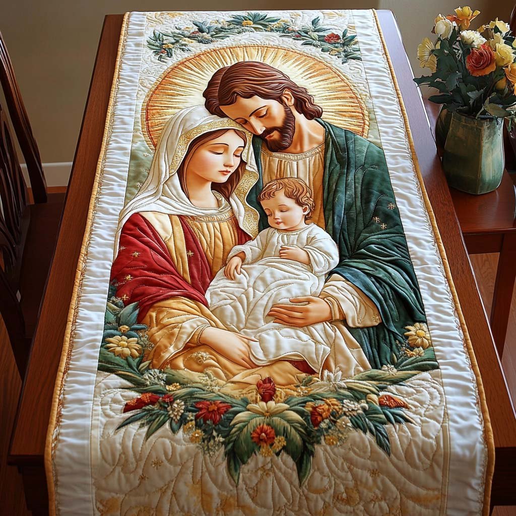 Sacred Family Joy Table Runner