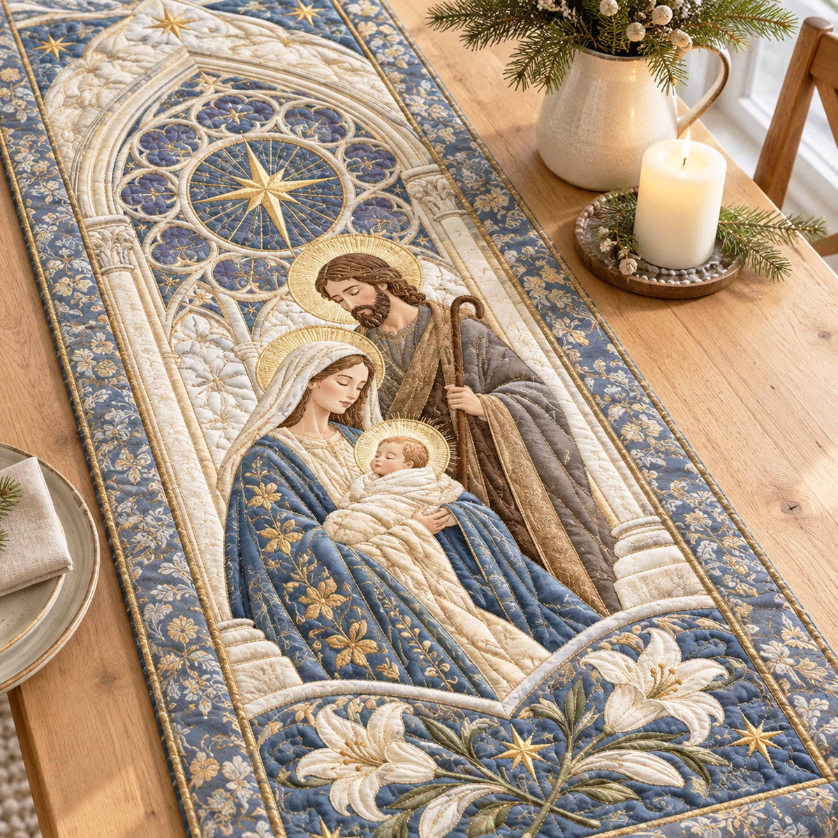 Sacred Family Table Runner
