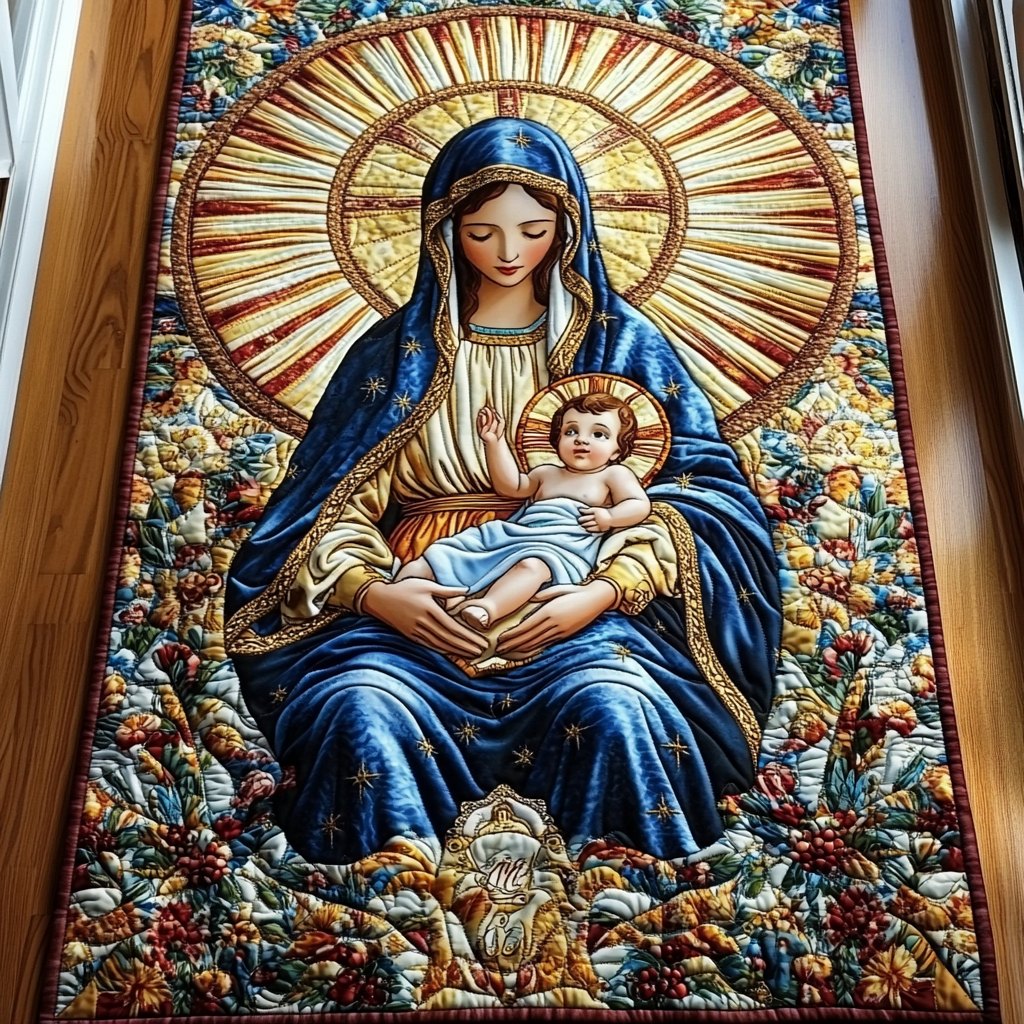 Sacred Radiance of Mary Table Runner