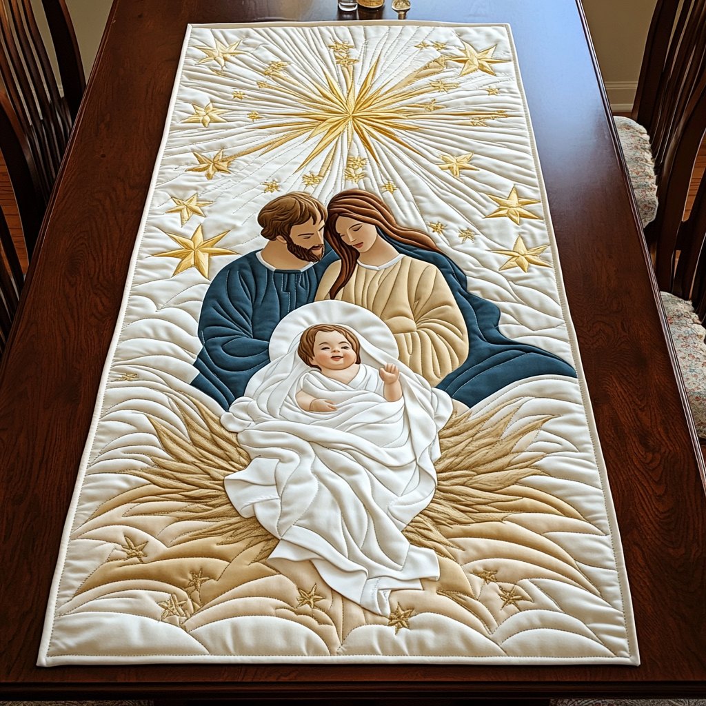 Sacred Scene Table Runner
