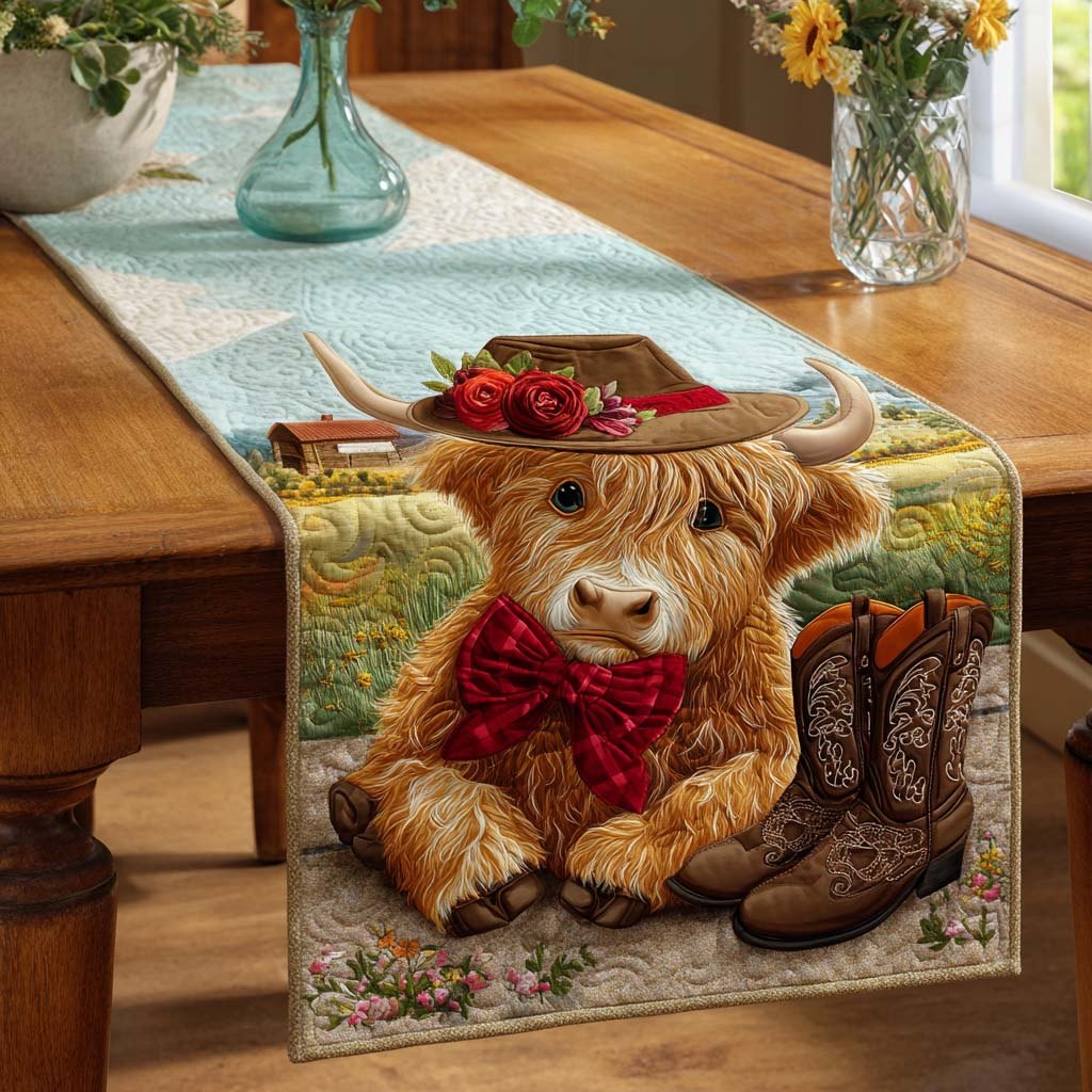 Saddleback Cow Table Runner