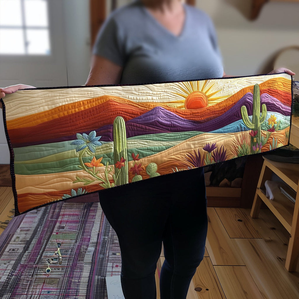 Desert Landscape at Sunset Table Runner