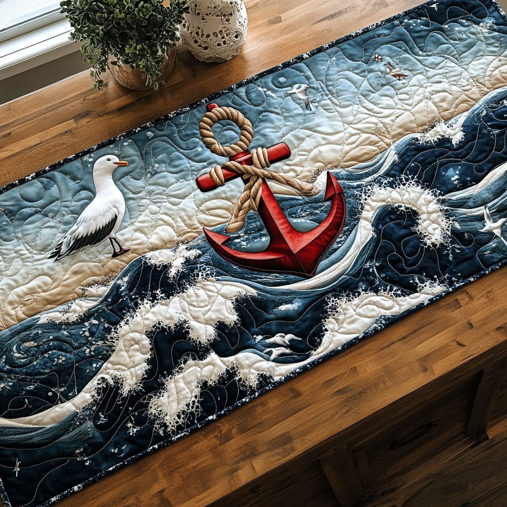 Sailor Anchor Table Runner
