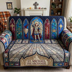 Saint Michael Sacred Guardian Sofa Cover