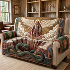 Saint Michael Victory Over Evil Sofa Cover