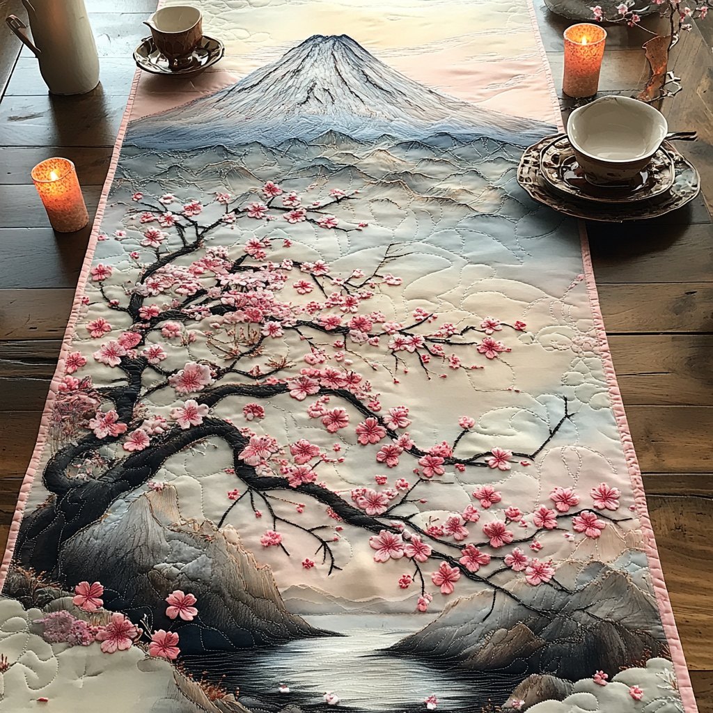 Sakura in Bloom Table Runner