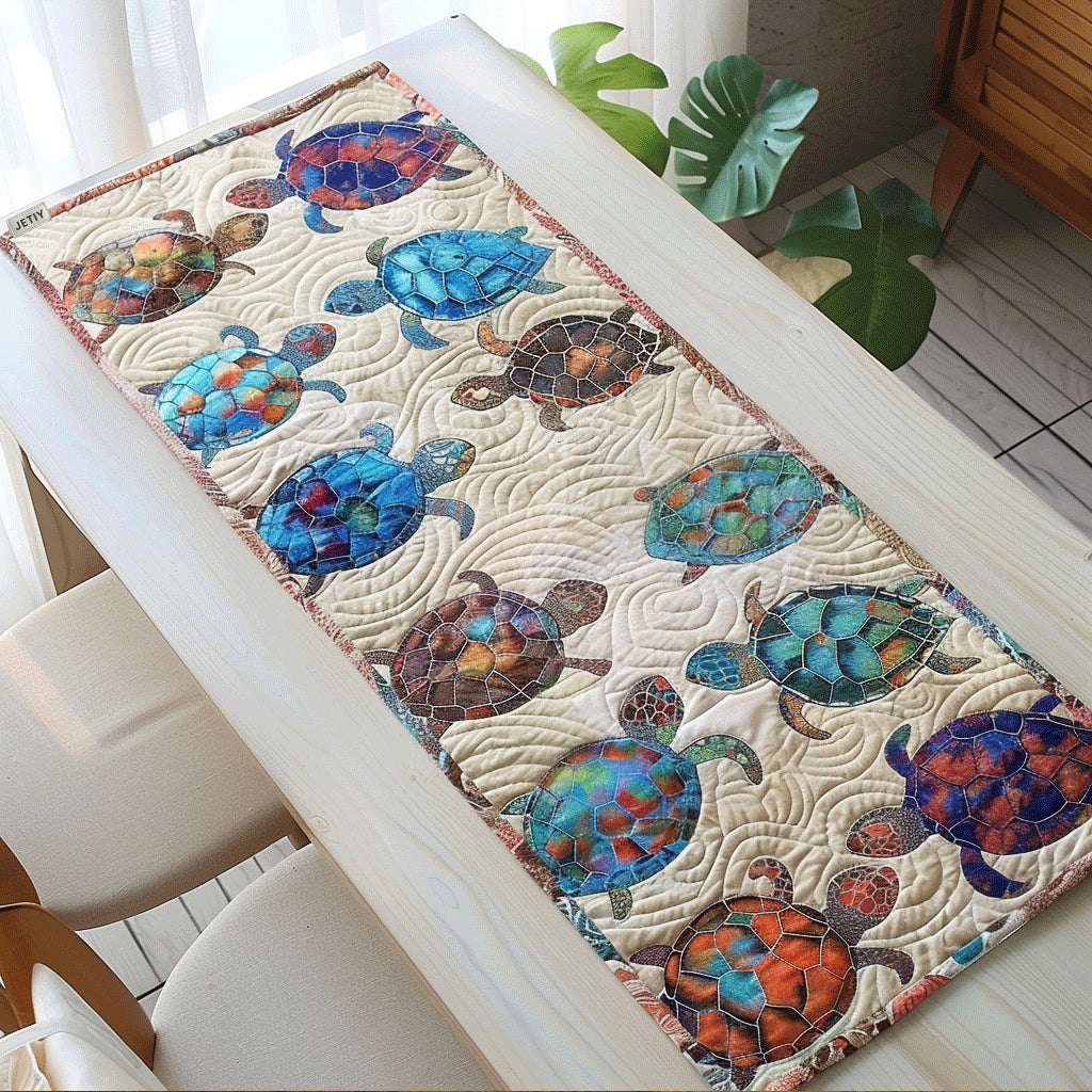 Sand Sea Turtle Table Runner