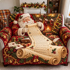 Santa Christmas Wish List Sofa Cover