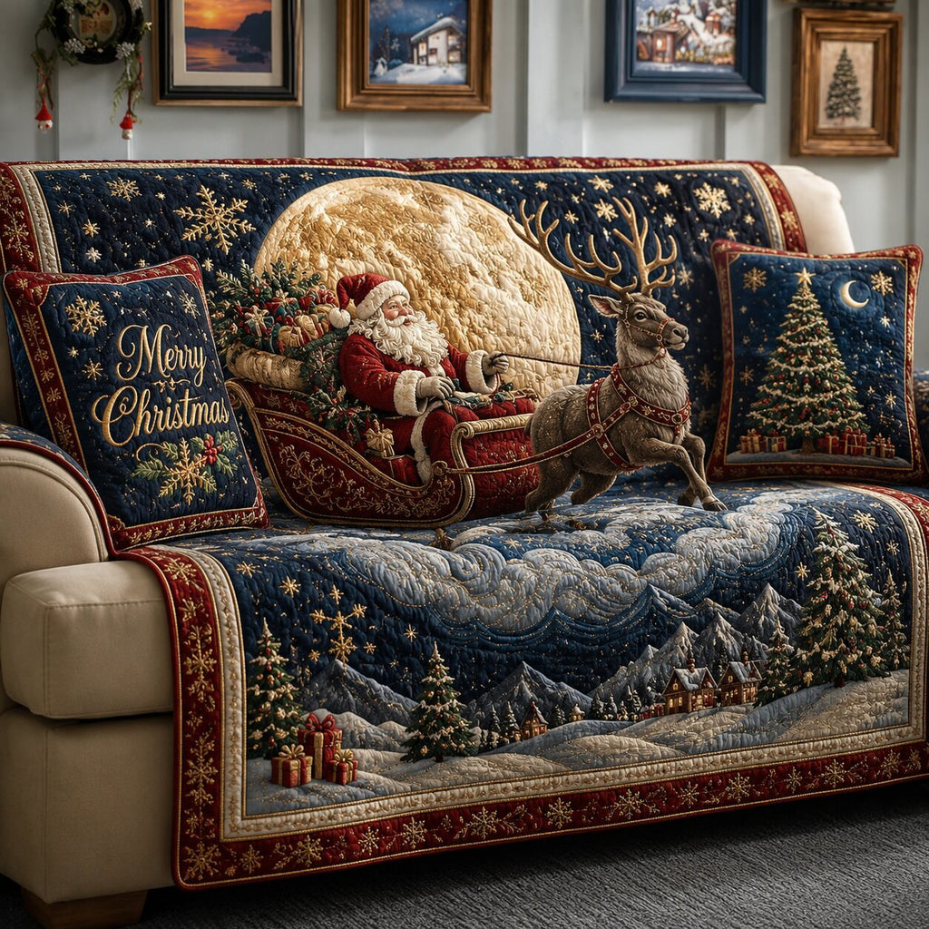 Santa Claus Sofa Cover