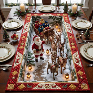 Lantern Path Reindeer Team Table Runner - Made to Order