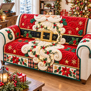Santa Claus Storybook Sofa Cover - Made to Order