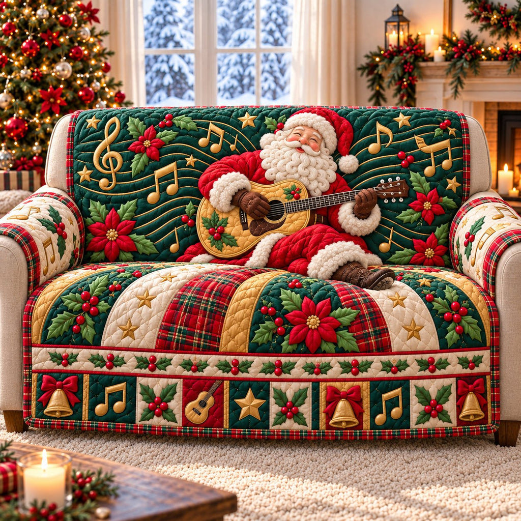 Santa Claus Workshop Sofa Cover