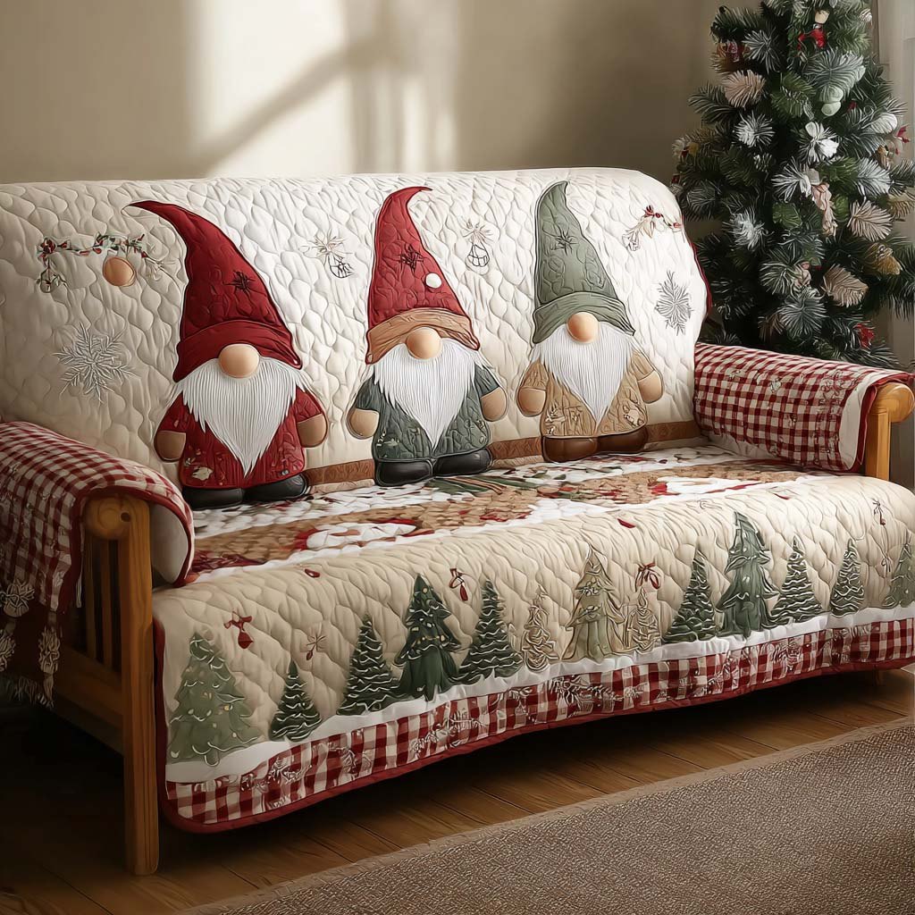 Santa Helper Sofa Cover