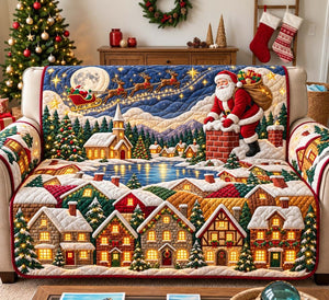 Santa Lakeside Village Sofa Cover - Made to Order