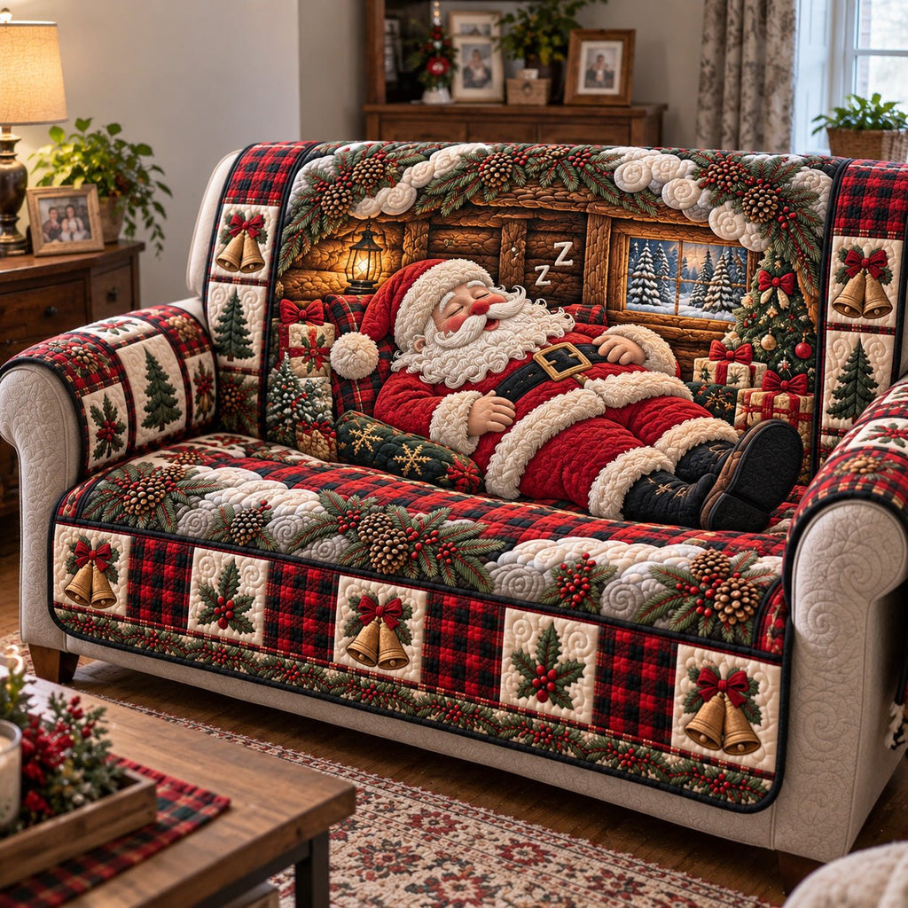 Santa Peaceful Slumber Sofa Cover