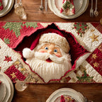 Santa Peek Fun Table Runner